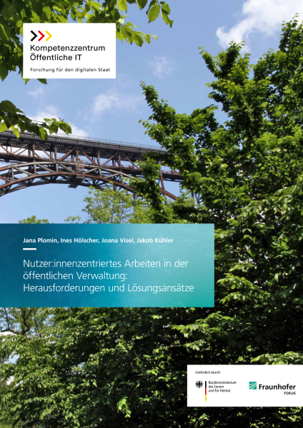 Titelbild NutzerInnenzentriertes Arbeiten in der öffentlichen Verwaltung - Herausforderungen und Lösungsansätze